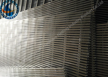 SS Filter Johnson Wire Screen , Stainless Steel Flat Wedge Wire Panel Non Clogging