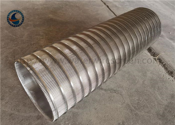 Cylindrical Ss304 316l Welded Wedge Wire Screen