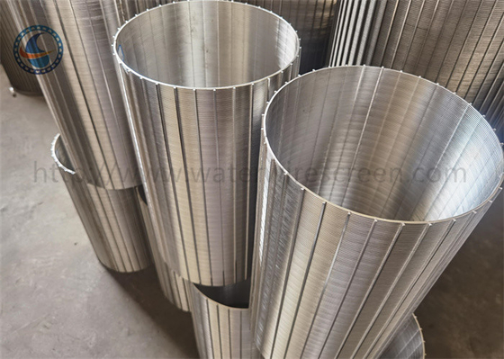 V Shap Wire Wedge Wire Wound Màn hình trống quay SUS 304 316l