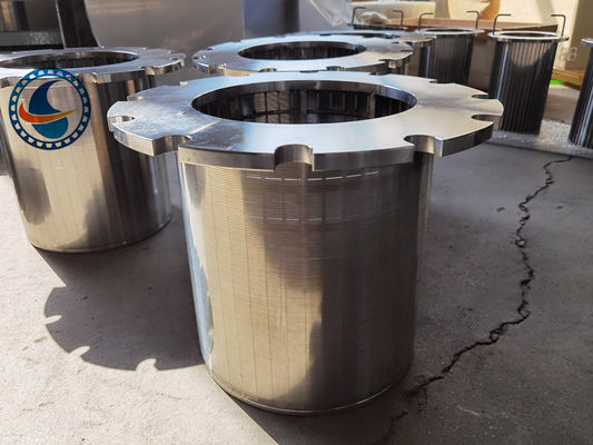 Kháng ăn mòn 500mm chiều dài Duplex thép 2205 Wedge Wire Screen Strainer ống cho ngành công nghiệp dầu khí