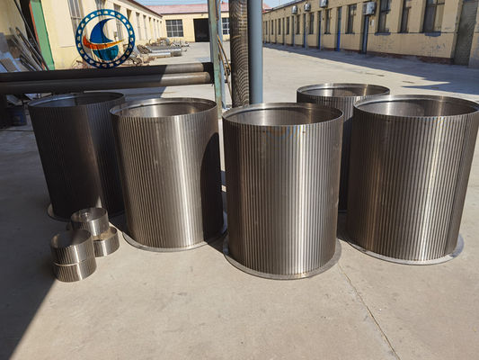 1.5 * 2mm Vee Wire Stainless Steel 304 Profile Reverse Wedge Screen Pipes Hiệu suất cao