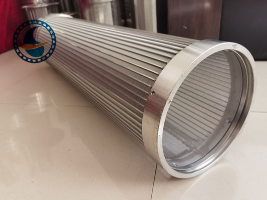 Thép không gỉ 304 Wedge Wire Strainer Slotted Screen