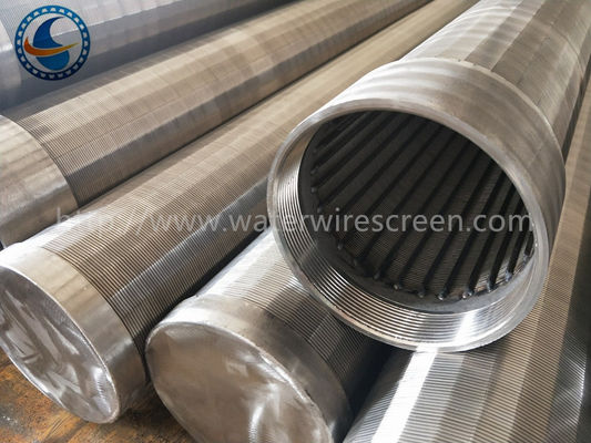 AISI 304 Hồ sơ Dây ống xuống lỗ có rãnh cho giếng địa nhiệt