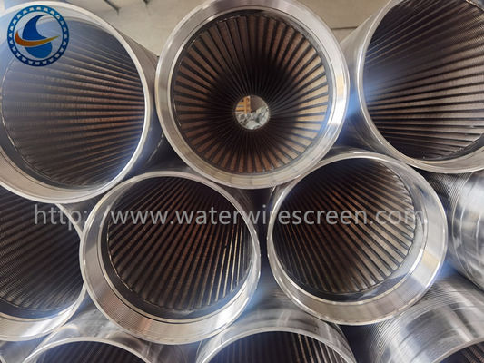 SS304 Vee Wire Water Well Screen Filter để kiểm soát cát