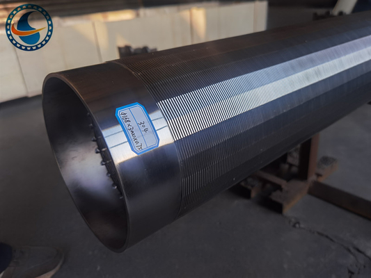 Ống màn hình dây nêm hình trụ hàn / ống Đường kính 168mm