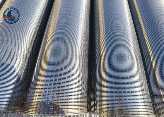 Khe không gỉ 40mm Màn hình quấn dây Ống điều khiển nước giếng cát