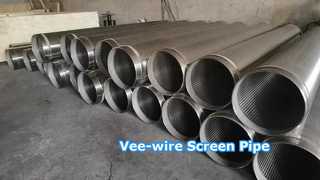 Ống màn hình chữ V SS304 OD 14" có ren BTC